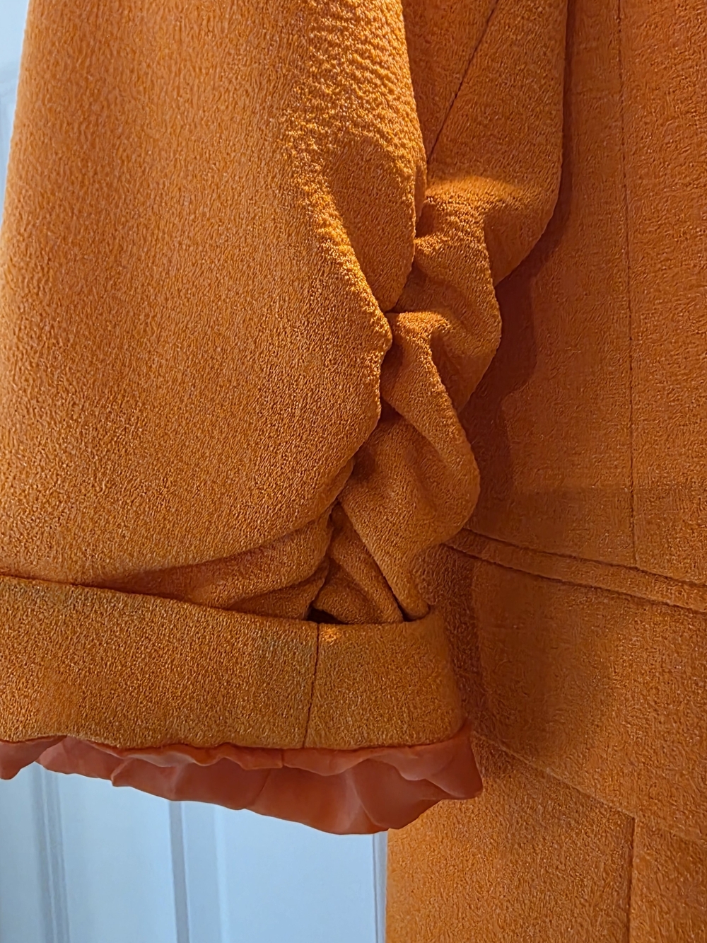 Bar III Bright Orange Longline Blazer - Picture 2 of 4